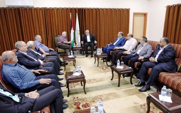 صورة من لقاء د. حنا مع هنية